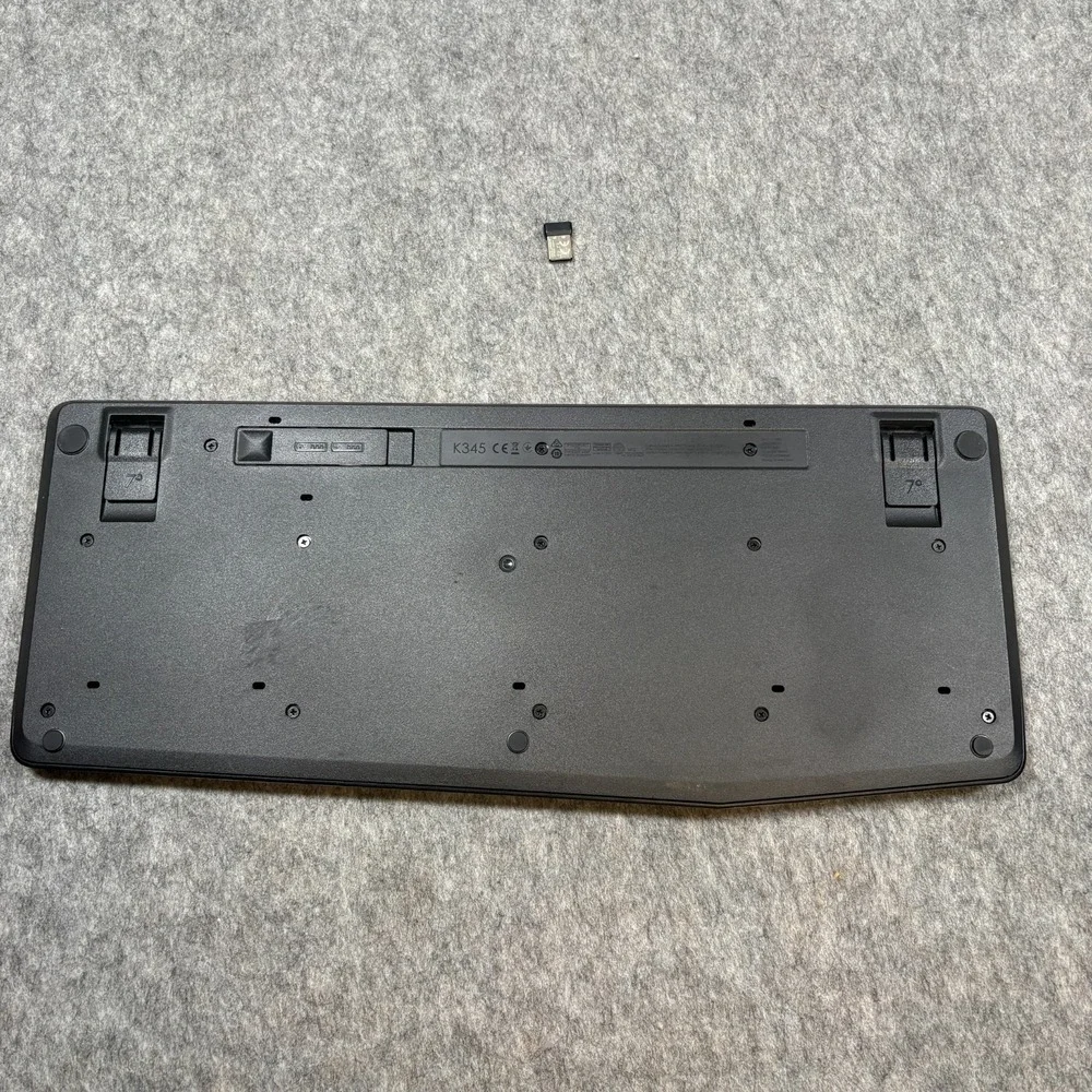 Logitech K345 Wireless Full Sized Keyboard with Palm Rest Black